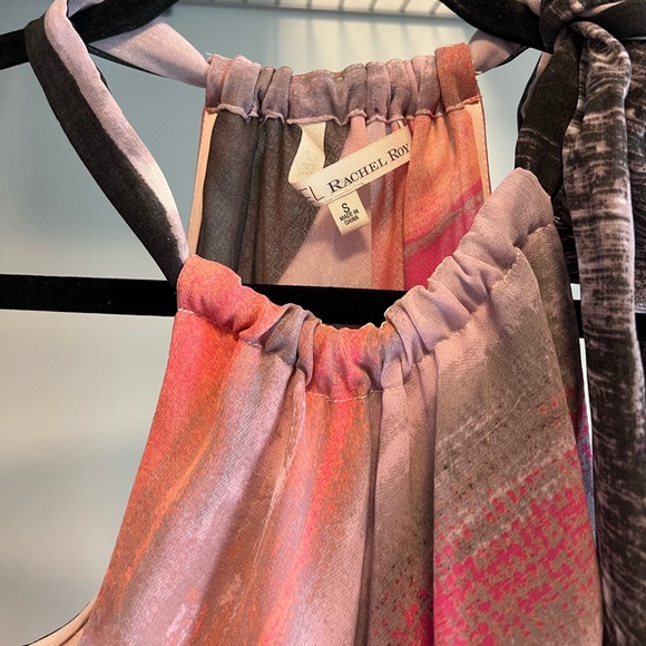 New with tags Rachel Roy Pink Chiffon Hanker chief Hem Dress - Picture 4 of 7